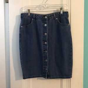 Jean Pencil Skirt